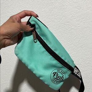 Pink Fanny Pack in Mint Green